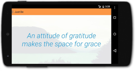 Just Be, a mindfulness reminders app