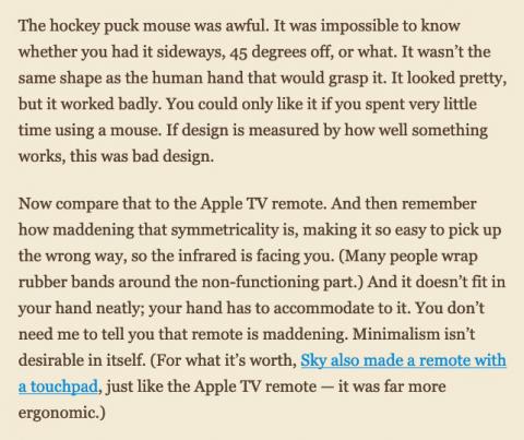 Good and bad design at Apple under Jonathan Ive