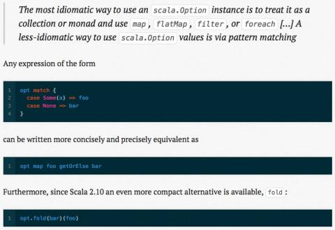 Scala: Idiomatic processing of an Option